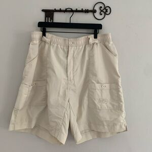 AFTCO mens size 44 fishing shorts elastic waist pockets